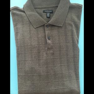 Men’s Xlarge knit van Heusen shirt long sleeve